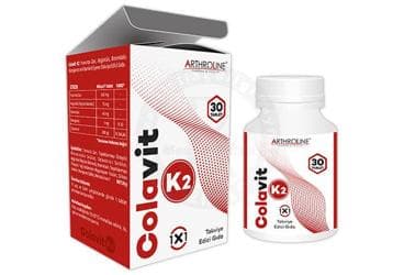 COLAVIT K2 YUMURTA ZARI, AKGUNLUK, BROMELAIN, MANGANEZ VE VITAMIN K ICEREN TAKVIYE EDICI GIDA 30 tablet İlaç Görseli