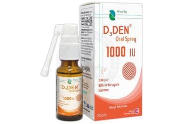 D3DEN VITAMIN D3+K2 ORAL SPREY 1000 IU 20 ml şişe İlaç Görseli