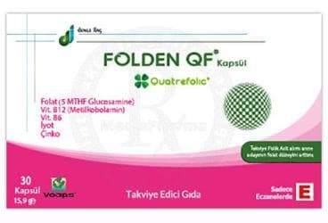 FOLDEN QF KAPSUL TAKVIYE EDICI GIDA 30 kapsül İlaç Görseli