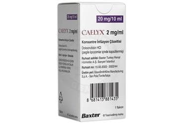 CAELYX 2 MG/ML KONSANTRE INFUZYON COZELTISI (1 FLAKON) İlaç Görseli