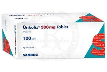 URIKOLIZ 300 MG TABLET (100 TABLET) İlaç Görseli
