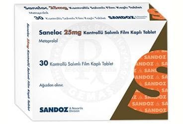 SANELOC 25 MG KONTROLLU SALIMLI FILM KAPLI TABLET (30 TABLET) İlaç Görseli