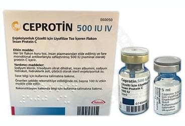 CEPROTIN 500 IU ENJEKSIYONLUK COZELTI ICIN LIYOFILIZE TOZ ICEREN  FLAKON İlaç Görseli