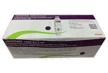 ADYNOVATE 1500 IU/2 ML IV ENJEKSIYONLUK COZELTI HAZIRLAMAK ICIN LIYOFILIZE TOZ VE COZUCU (1 FLAKON) İlaç Görseli