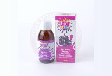 LEDAKIDS MULTIVITAMIN MULTIMINERAL KARA MURVER ICEREN SURUP 150 ml şişe İlaç Görseli