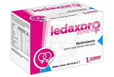 LEDAXPRO WOMEN MULTIVITAMIN ICEREN SASE 30 saşe İlaç Görseli