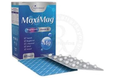 NATURMAX MAXIMAG MAGNEZYUM COMPLEX VE VITAMIN B6 ICEREN TAKVIYE EDICI GIDA TABLET 60 tablet İlaç Görseli