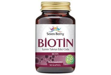 SEVEN BERRY BIOTIN ICEREN TAKVIYE EDICI GIDA 50 kapsül İlaç Görseli