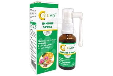 CISTUMIX IMMUNE SPREY TAKVIYE EDICI GIDA 20 ml şişe İlaç Görseli