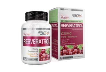 BIGJOY RESVERATROL ICEREN TAKVIYE EDICI GIDA 200 mg 50 kapsül İlaç Görseli