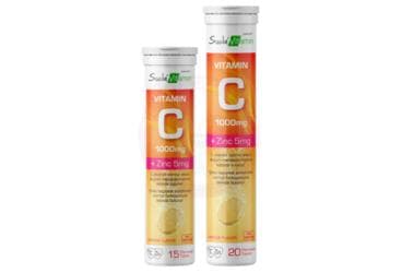 SUDA VITAMIN C + ZINC (CINKO) ICEREN EFERVESAN TABLET 20 tablet İlaç Görseli