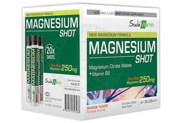 SUDA VITAMIN MAGNESIUM SHOT 20 x 25 ml İlaç Görseli