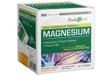 SUDA VITAMIN MAGNESIUM EFERVESAN 20 saşe İlaç Görseli