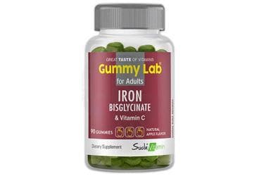 GUMMYLAB IRON BISGLYCINATE ELMA AROMALI GUMMIES 90 tablet İlaç Görseli