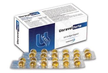 UNRAVEL FORTE TAKVIYE EDICI GIDA SOFTJEL KAPSUL 60 kapsül İlaç Görseli