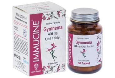 IMMUCINE GYMNEMA TAKVIYE EDICI GIDA 400 mg 60 tablet İlaç Görseli