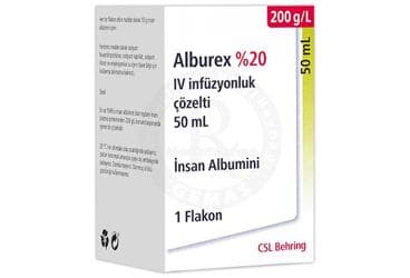 ALBUREX %20 IV INFUZYONLUK COZELTI, 50 ML İlaç Görseli