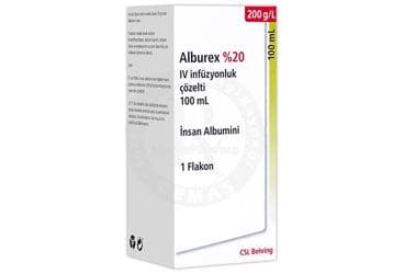 ALBUREX %20 IV INFUZYONLUK COZELTI, 100 ML İlaç Görseli