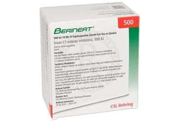BERINERT P 500 IU/10 ML IV ENJEKSIYONLUK COZELTI ICIN TOZ VE COZUCU İlaç Görseli