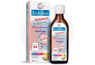 ACVISON KIDOFINE MULTIVITAMIN TAKVIYE EDICI GIDA PORTAKAL AROMALI SURUP 150 ml şişe İlaç Görseli