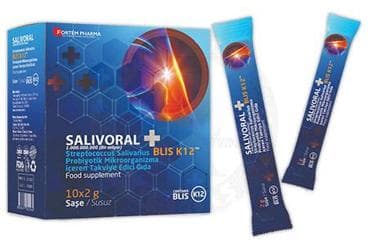 SALIVORAL PROBIYOTIK MIKROORGANIZMA ICEREN TAKVIYE EDICI GIDA SASE 10x2 gr saşe İlaç Görseli