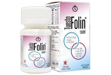 TUESTO FOLIN TABLET 90 tablet İlaç Görseli