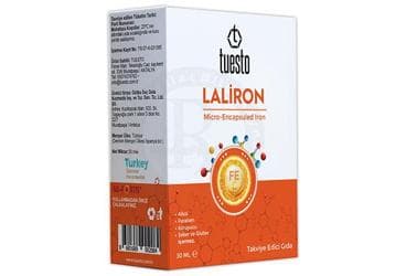 LALIRON MICRO-ENCAPSULED DEMIR VE VITAMIN C ICEREN TAKVIYE EDICI GIDA 30 ml şişe İlaç Görseli
