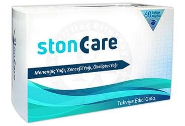 STONCARE MENENGIC YAGI, ZENCEFIL YAGI VE OKALIPTUS YAGI ICEREN TAKVIYE EDICI GIDA 60 kapsül İlaç Görseli