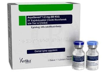 ARYOSEVEN 1,2 MG (60KIU) IV ENJEKSIYONLUK COZELTI HAZIRLAMAK ICIN TOZ VE COZUCU (1 FLAKON + 1 COZUCU FLAKON) İlaç Görseli