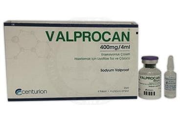 VALPROCAN 400MG/4ML ENJEKSIYONLUK COZELTI HAZIRLAMAK ICIN LIYOFILIZE TOZ VE COZUCU İlaç Görseli