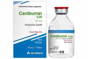 CENTBUMIN %20, 50 ML INFUZYONLUK ÇOZELTI (1 FLAKON) İlaç Görseli