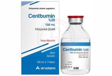 CENTBUMIN %20, 100 ML INFUZYONLUK ÇOZELTI (1 FLAKON) İlaç Görseli