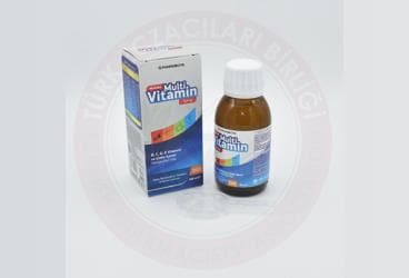 MULTIDOL MULTIVITAMIN SURUP B,C,D,E VITAMINI VE CINKO ICEREN TAKVIYE EDICI GIDA 100 ml şişe İlaç Görseli