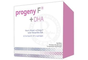 PROGENY F+DHA VITAMIN, MINERAL VE OMEGA 3 ICEREN TAKVIYE EDICI GIDA 90 kapsül İlaç Görseli