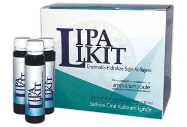 LIPALIKIT ENZIMATIK HIDROLIZE SIGIR KOLLAJENI ICEREN TAKVIYE EDICI GIDA 30x30 ml ampul İlaç Görseli