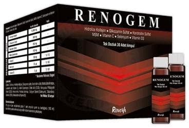 RENOGEM TAKVIYE EDICI GIDA 30x30 ml ampul İlaç Görseli