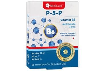 MEDICAGO P-5-P VITAMIN B6 TAKVIYE EDICI GIDA DAMLA 20 ml şişe İlaç Görseli