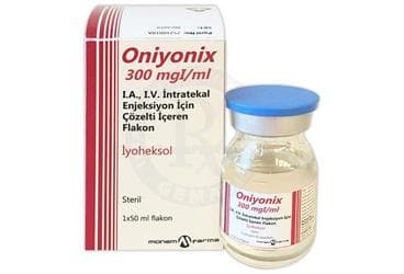 ONIYONIX 300MGI / ML IA,IV ENJ. ICIN COZ. ICEREN FLAKON (50 ML) İlaç Görseli