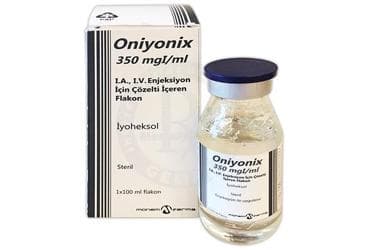 ONIYONIX 350MGI / ML IA,IV ENJ. ICIN COZ. ICEREN FLAKON (100 ML) İlaç Görseli