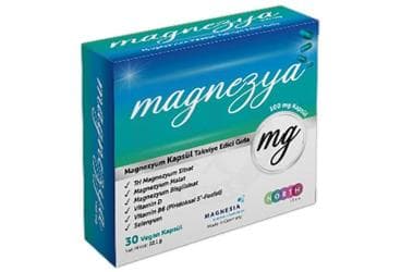 MAGNEZYA MAGNEZYUM KAPSUL TAKVIYE EDICI GIDA 100 mg 30 kapsül İlaç Görseli