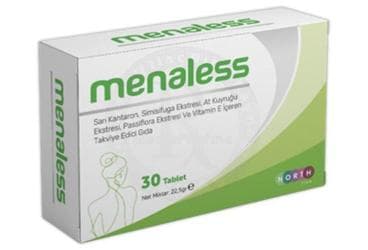 MENALESS TAKVIYE EDICI GIDA TABLET 30 tablet İlaç Görseli