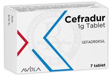 CEFRADUR 1G TABLET (7 TABLET) İlaç Görseli
