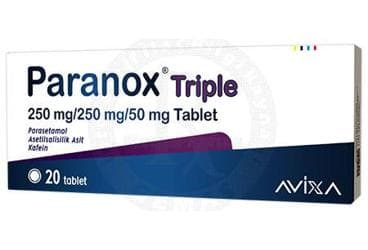 PARANOX TRIPLE 250 MG/250 MG/50 MG TABLET (20 TABLET) İlaç Görseli