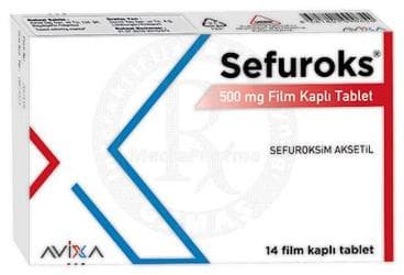 SEFUROKS 500 MG FILM KAPLI TABLET (14 TABLET) İlaç Görseli