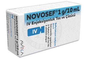 NOVOSEF 1 G/10 ML IV ENJEKSIYONLUK TOZ VE COZUCU İlaç Görseli