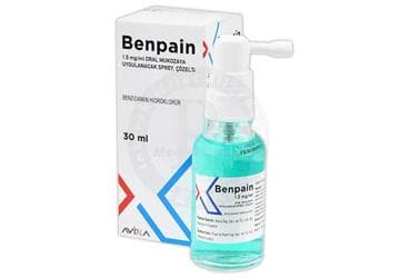 BENPAIN 1,5 MG/ML ORAL MUKOZAYA UYGULANACAK SPREY, COZELTI İlaç Görseli