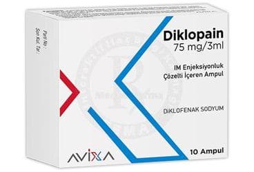 DIKLOPAIN 75 MG/3 ML IM ENJEKSIYONLUK COZELTI (10 AMPUL) İlaç Görseli
