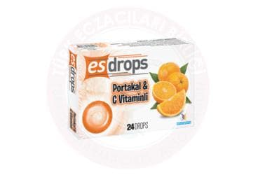ESDROPS PORTAKAL & C VITAMINLI PASTIL 24 pastil İlaç Görseli