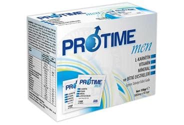 PROTIME MEN L-KARNITIN, VITAMIN, MINERAL VE BITKI EKSTRELERI ICEREN SASE 5 g 30x5 g saşe İlaç Görseli