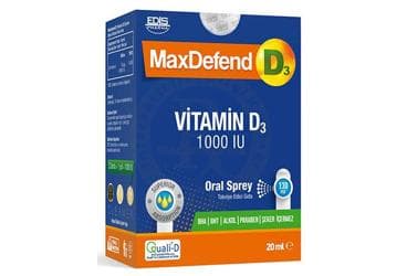MAXDEFEND D3 VITAMIN D3 ICEREN TAKVIYE EDICI GIDA 1000 IU 20 ml şişe İlaç Görseli